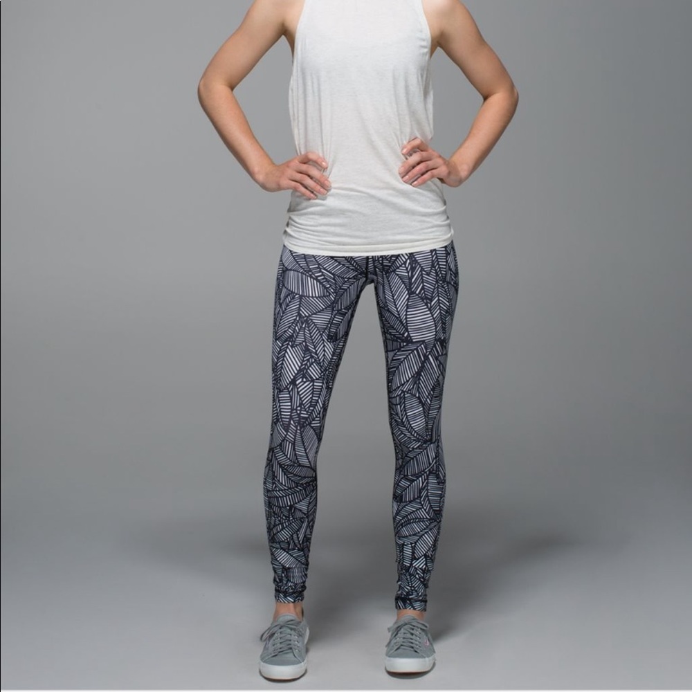 Lululemon Wunder Under Banana Leaf Print Pant